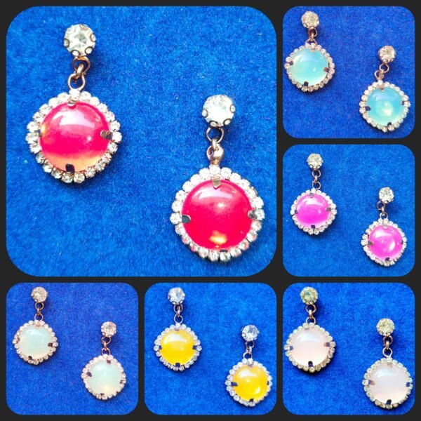 Beautiful Multi Color Earrings Little Diamonds